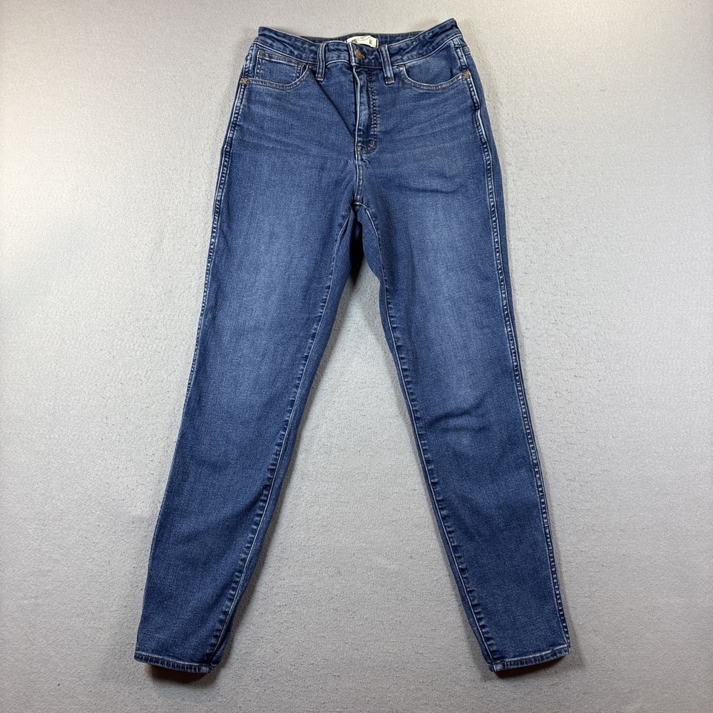 Madewell Womens Curvy High Rise Skinny Jeans Sz 29 T Med Wash
